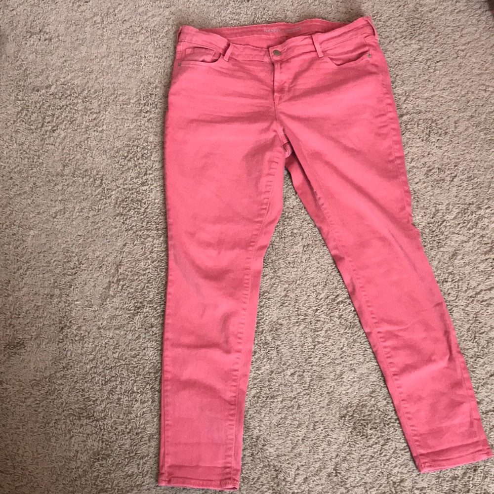 Rust Orange Old Navy Rockstar Skinny Jeans
